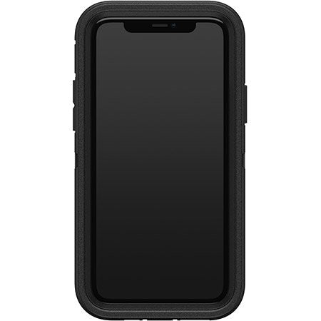 Black phone case on a white background