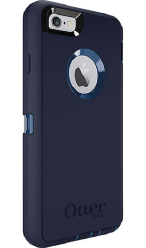 Navy blue OtterBox phone case on a white background