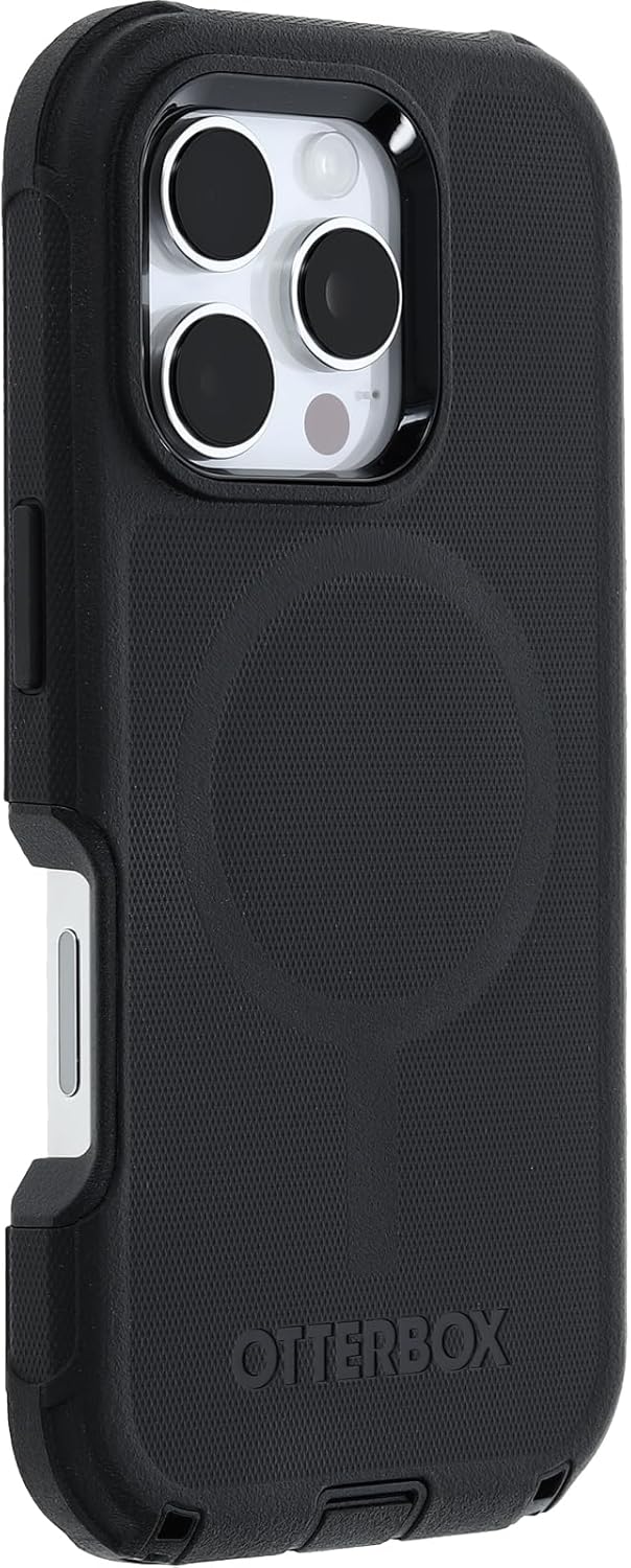 Black OtterBox phone case with a textured finish