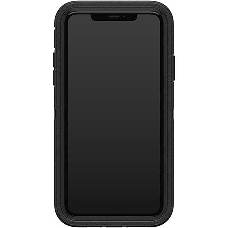 Black phone case on a white background