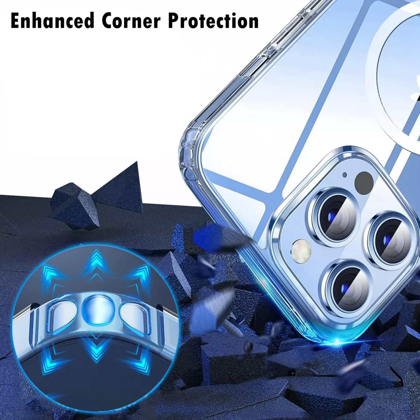 Clear Case for iPhone 15 Pro Max with MagSafe Shockproof