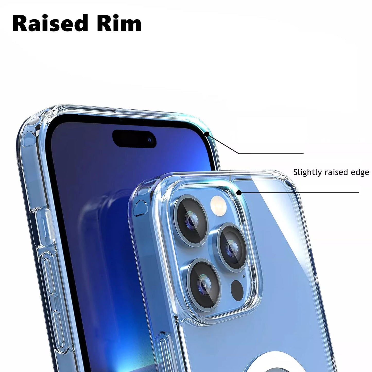 Clear Case for iPhone 16e/15/14/13 with MagSafe Shockproof